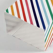 20个彩虹条纹纸质糖果袋，牛皮纸礼品袋带贴纸，适合婴儿派对、婚礼、情人节等场合。 - 彩色 - 查看 7