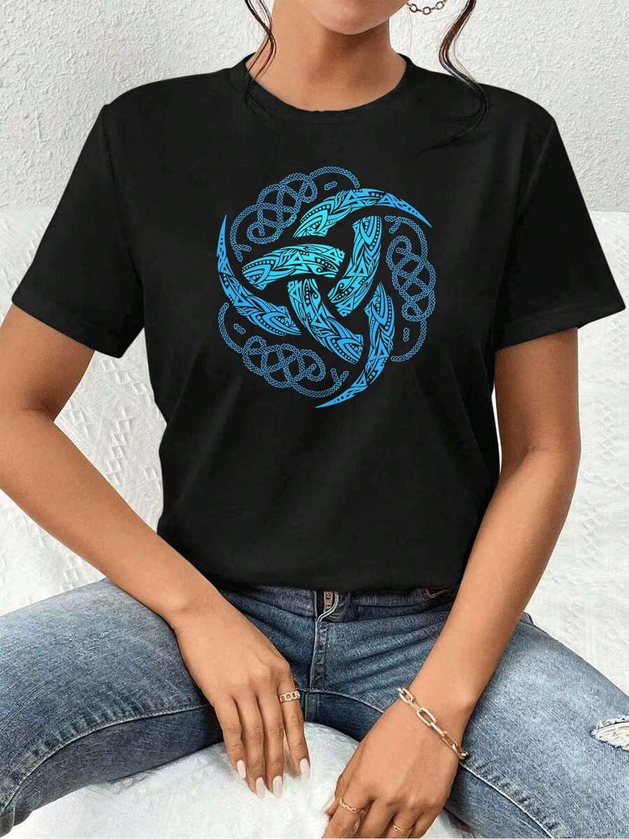 T-shirts pour femmes - Noir - Voir 1