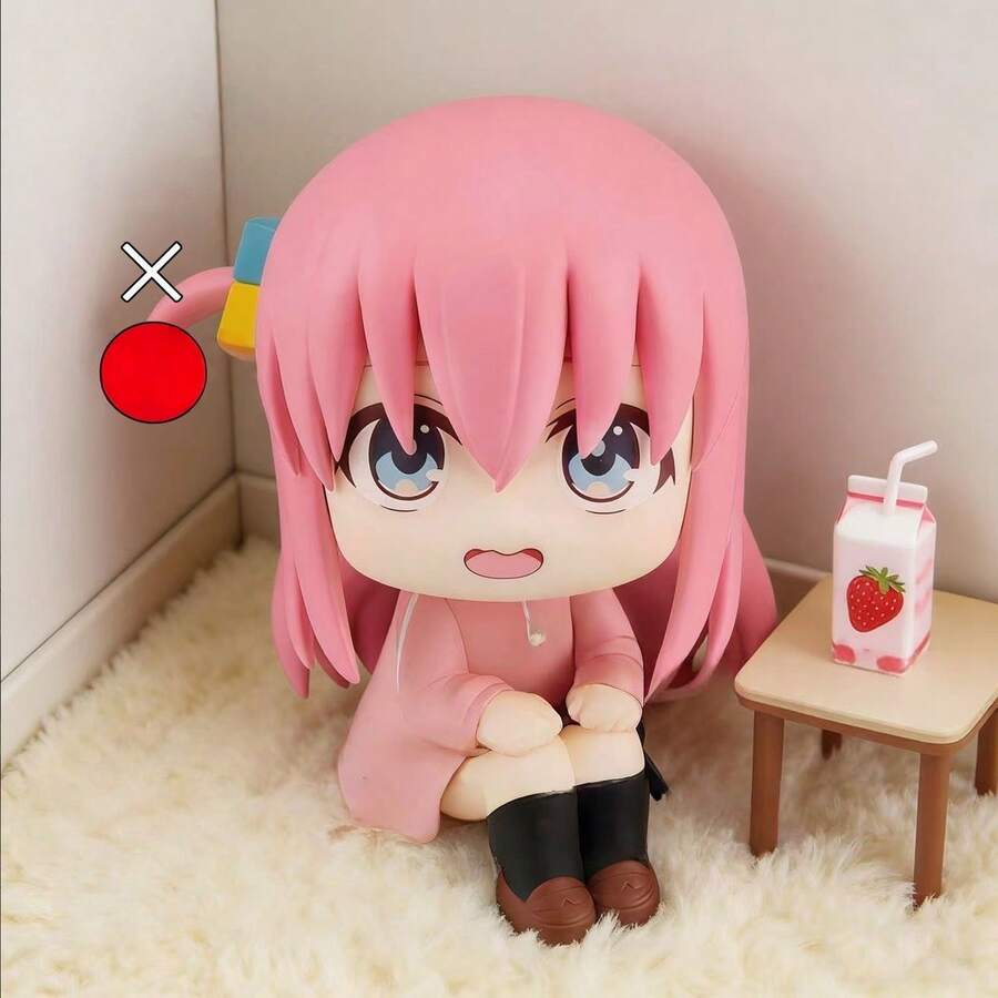 1pc Cute Anime Character, Realistic Dynamic Expression, Highly Detailed Model Statue, Desktop Ornament, Collectible, Small Gift, Holiday Gift, Decoration, PVC Material, Room Decor, Collection Model - Multicolor - View 1