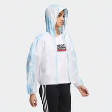 Áo khoác thể thao nữ adidas có mũ, màu trắng - trắng - Xem 5