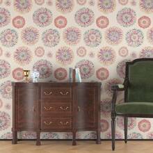 1 Roll Abstract Floral & Vintage Plant Pattern Wallpaper, Delicate Indoor Decor Sticker, Suitable For Room, Cabinet & Other Wall Decoration, Multi-Purpose Self-Adhesive Removable Wallpaper, Handmade Sticker - Abstract - View 3
