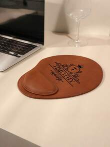 Customized Leather Mouse Pad With Wrist Rest, Gift For Dad, Boss, Men And Women, Personalized Mouse Pad, Teacher Gift, Office Gift, Photo Customized Mouse Pad, Creative Ins Style Non-Slip Desk Mat For Home And Office - Style 10 - View 8