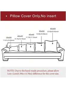 4件套牛奶绿枕套，字母印花+几何纹理，多功能床头/沙发靠垫套（不含枕芯） - 彩色 - 查看 2