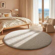 Large, Long-Pile Rug, 160 X 230 Cm, Available In Various Colors. It Is Lint-Free, Machine Washable, And Soft To The Touch. Suitable For Apartments, Living Rooms, Bedrooms, And Playrooms. An Ideal Choice For Stylish Decor. - 奶油白 - 查看 14