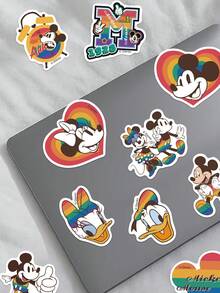 Disney 50张官方卡通贴纸创意自粘贴纸笔记本电脑滑板吉他保温杯手机水杯防水贴纸 - 老鼠 - 查看 1