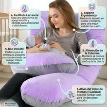Pregnancy & Nursing Pillows - Lilac With Gray - View 2