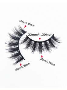 3D Volume Eyelash Extension Set (10 Pairs) - Thick, Natural, And Curling Design, Fiber Material, High Cost Performance - View 6