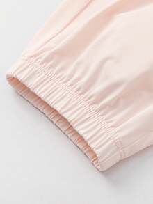 Balabala 男女通用少女夏季防晒凉爽休闲运动裤 - 白紅色 - 查看 6