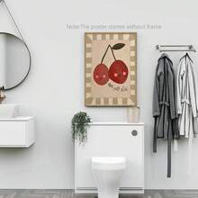 Mon Petit Cheri Print, Small Cherries, Children's Art, Cute Kids' Painting, Cute Nursery Wall Art, Lovely Print, Playroom, Nursery Art, Fruit. - Multicolor - View 11