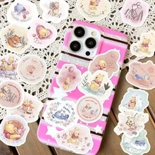 Disney 50张彩色贴纸，适用于剪贴簿、计划本、手机壳、日记本、吉他、头盔、滑板、笔记本、书架等。 - 維尼 - View 1