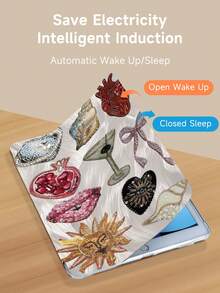 Kingsung Personalized Collage Pattern Tablet Protective Case,Compatible With IPad 9.7/10.2/10.5/10.9/12.9/Pro 11, 10th Gen,Compatible With Samsung Galaxy Tab S6 Lite 10.4 Inch,Compatible With Kindle Paperwhite 12th Gen 2024,Kindle 11th Gen 2022,Kobo Clara Colour,Soft Anti-Fall Protection,Smart Stand/Automatic Wake Up/Sleep - Multicolor - View 5