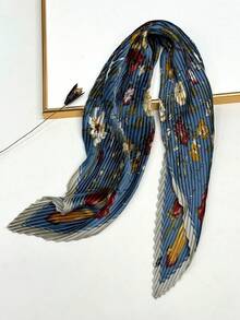 New Arrival Simple Printed Scarf 70cm Square Scarf, Fashion Women's Silk Scarf With Crinkle Design, Versatile Headband, Neck Scarf, Waist Belt, Unique Accessory - Multicolor - View 12