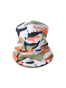 1pc Camouflage Pattern Full Face Mask, Versatile Cycling Mask, Fishing Mask, Multi-Functional Neck Gaiter, Outdoor Activity Magic Scarf, Suitable For Windproof, Dustproof And Sun Protection During Cycling - Multicolor - View 7