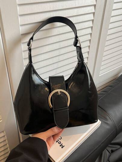 2026 Winter New Vintage Personalized Underarm Bag, Chic Crescent Shoulder Bag