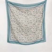 43*43 Inch Satin Silk-Feel Large Square Scarf For Women - Multicolor - View 15