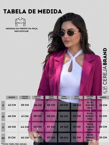 Women's Blazer, Maxi Coat, Long Suit, Tailored, Elegant, Fuchsia Grape Overcoat - Rose Red - View 4