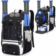 NEWHEY Baseball Bag Large Capacity Softball Bags For Adults Youth Lightweight Baseball Backpack With Shoe Compartment & Helmet Holder Waterproof Softball Bat Bag Fot T-Ball & Softball Equipment - Multicolor - View 9
