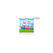Train Birthday Party Disposable Tableware Set, 7/9 Inch Disposable Paper Plates, Napkins, Suitable For Family Gatherings, Gender Reveal, Celebrations, Birthdays, Weddings, Parties, Picnics - Multicolor - View 12