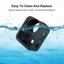 Ốp bảo vệ thân máy bằng silicon kèm nắp đậy ống kính kép và dây đeo cho MAX2 PULUZ (Màu đen) - Xem 6