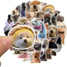(2 sets de) 50 piezas/100 piezas Paquete de pegatinas divertidas de perros lindos, pegatinas de garabatos creativos para planificador, diario, funda de teléfono, tableta, decoración de portátil, regalo de vuelta a la escuela - Multicolor - Ver 6