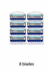 Men's Manual Safety Shaver, Containing 5 Layers Of Stainless Steel Washable And Replaceable Blades, Smooth Shaving, Men's Shaver Set - Safety Razor - View 12