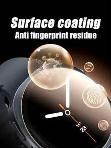 3pcs High-Definition Tempered Glass Screen Protector, Compatible With Galaxy Watch7, Shockproof, Easy To Install, Watch-Friendly, Compatible With Galaxy Watch4 5 Pro 6 Classic 40mm 44mm 43mm 47mm Waterproof Anti-Fall Anti-Fall Scratch Resistant Anti-Fingerprint Full Cover - Clear - View 3