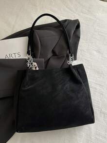 2026 New Cross-Border Women's Bag, Versatile Commuter Textured Pearl Chain Large Capacity Casual Shoulder Tote Bag - Multicolor - View 5