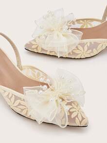 2024 New Arrival Women's Elegant Fashion Backstrap Niche Design Shoes (Asymmetrical Shoe Upper Cut) - Apricot - View 4