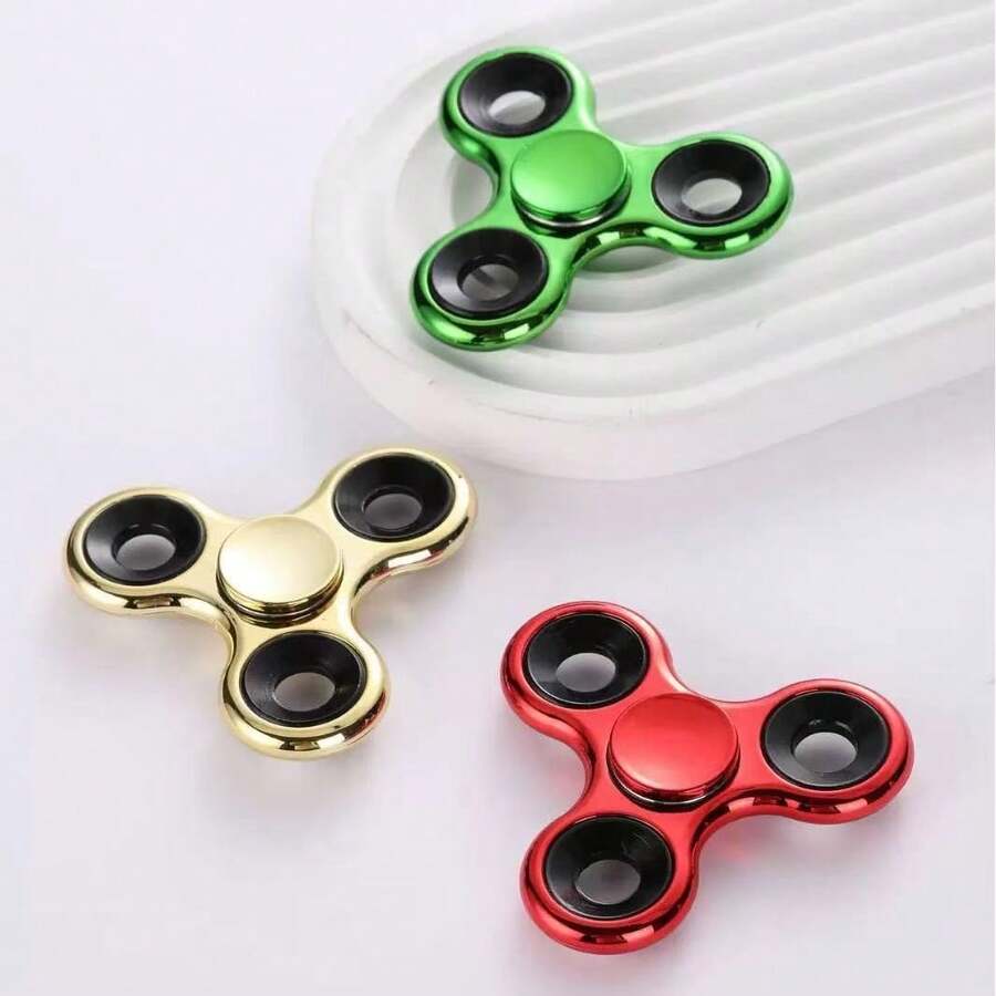 1 Chiếc Con Quay Ngón Tay Ba Điểm Chất Lượng Cao - Đồ Chơi Xoắn Ốc Kim Loại Hình Tam Giác Kẹp Giữa Các Ngón Tay Giúp Giảm Căng Thẳng - Đồ Chơi Con Quay Giảm Căng Thẳng EDC Giúp Tập Trung Và Giảm Căng Thẳng - Con Quay Ngón Tay Cho Người ADHD - Quà Sinh Nhật - Quà Giáng Sinh - Quà Halloween - Món Quà Hoàn Hảo - Quà Tặng