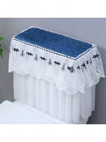 Toilet Tank Cover - Decorative Fabric, Full Wrap Design For Bathroom Aesthetics, 1pc - Multicolor - View 8