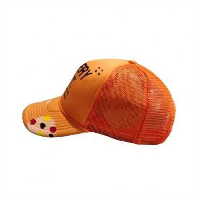 Letter Trucker Hats High Street Hip Hop Black Star Baseball Cap Casual Outdoor Mesh Adjustable Dad Hat For Women