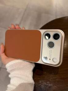 Ốp lưng điện thoại màu cà phê, chất liệu giả da cao cấp, cửa sổ lớn, tương thích với iPhone 17 Pro Max, 17 Pro, 16 Pro Max, 15, 14 Pro, 13 Pro, 17. Bảo vệ camera, bề mặt mờ, mềm mại, chống sốc. - màu nâu - Xem 6