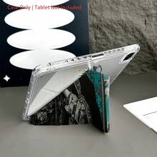 1pc Protective Folio Tablet Case With Pen Holder, Multi-Angle Stand, Compatible With IPad 10.9/10.2/ Air 5th Gen/Pro 11/10th/9.7/Air 2/7th/8th Gen/Air 4/5/ Air 13/11(M3 2025)/ 11(A16 2025) - Multicolor - View 5