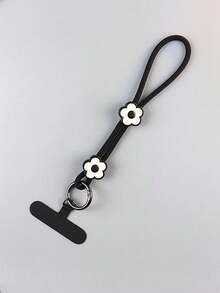 1pc Minimalist Floral Phone Lanyard, Anti-Lost Anti-Drop Wrist Strap, Universal Phone Case Charm - Multicolor - View 7