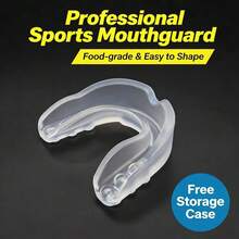 1/10pcs Mouthguard, Suitable For Basketball, Boxing, Martial Arts, Taekwondo, Sports Teeth Protection, Chewable, Collision Protection - A - View 2