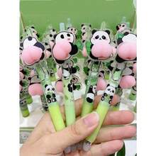 5支/套可爱弹力回弹笔，学生可轻松按压圆珠笔进行解题，熊猫造型弹力音乐圆珠笔，减压解压，高品质学生签名笔 - 多款 - 查看 10