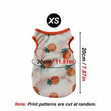 1pc Spring/Summer Cartoon Outdoor Pet Cooling Vest, Breathable & Cool Design, Suitable For Rabbits & Small Pets, Home & Outdoor Cooling Vest - Multicolor - View 16