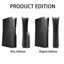 一套适用于新款 PS 5 Slim 主机（光盘版）的超薄数字版面板 - 保护性 ABS 外壳，防刮磨砂表面，专为游戏玩家设计 - 查看 8