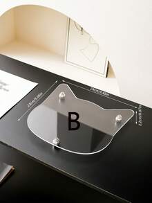 1PC Luxury Acrylic Storage Tray Silver Stud Feet Multi Shapes - View 9