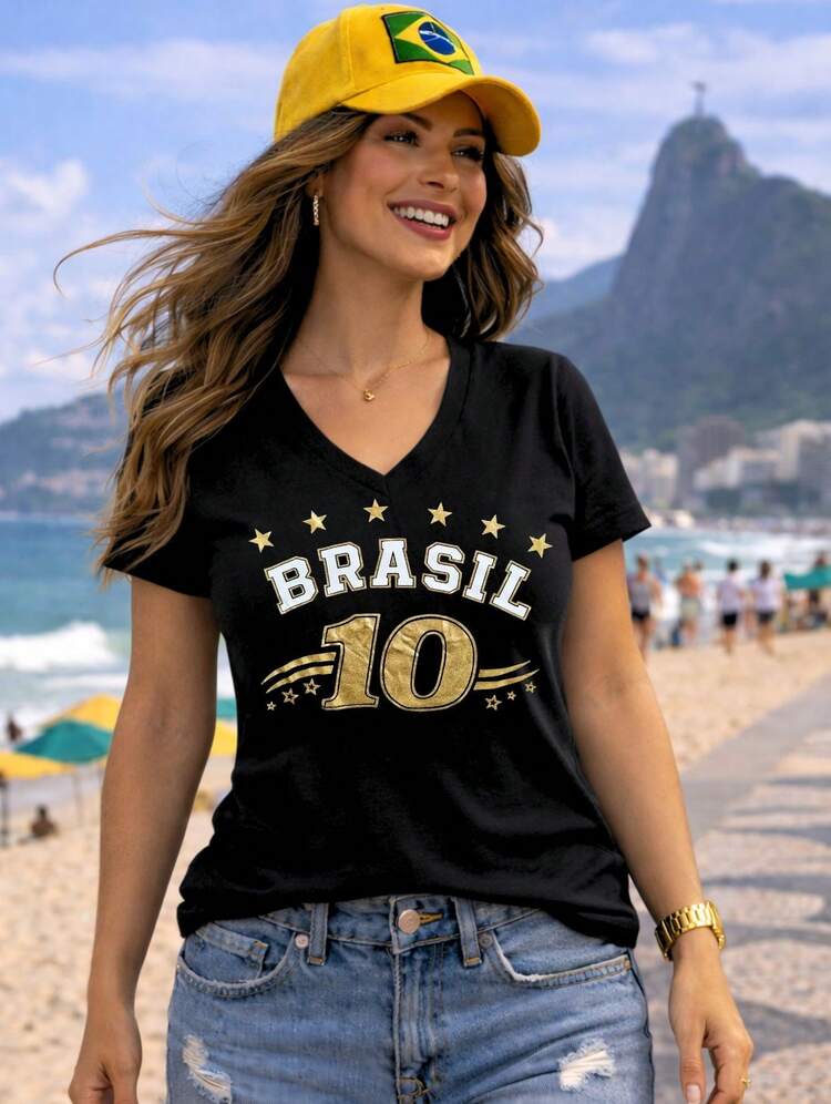 Brazil Fabric V-Shaped Piece Holiday Daily Vacation Sports And Fitness Travel - 10 因此 - 查看 8