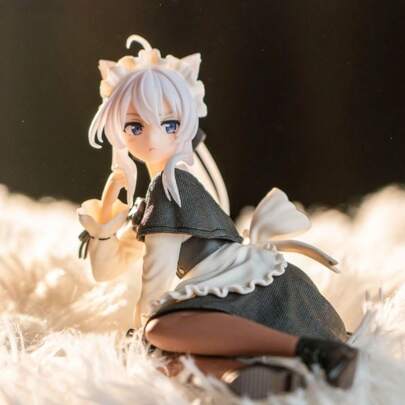 1个可爱动漫人物可动人偶，逼真动态表情，高度精细的雕像，桌面摆件，收藏品，小礼物，万圣节，圣诞节，情人节，家居装饰，成人收藏模型，PVC材质