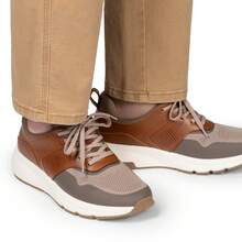 Men's Casual Dress Fashion Sneakers Cushioned Walking Non Slip Breathable All-Day Comfort Shoes - màu nâu - Xem 7