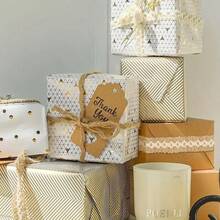 2m Jute Ribbon Lace, DIY Craft Supplies, Holiday Gift Packaging, Home Party Decor, Clothing Accessories - 6pcs - View 5