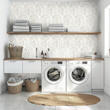 波西米亚现代风格自粘墙纸，可移除自粘墙纸，适用于卧室和浴室，也可作橱柜架衬垫或乙烯基墙纸。 - 1PC - 查看 5