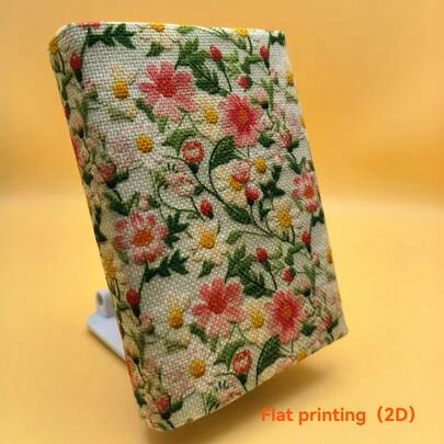 1 pièce Couverture de livre en tissu de marguerite colorée faite à la main, Étui de livre en tissu pour cahier, Cadeau de couple de livres