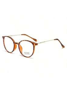 3pcs Women's Round Everyday Versatile Plain Glasses For Casual Outings, School, Commuting, Simple And Stylish - Black/yellow Bean Flower/gray - View 5