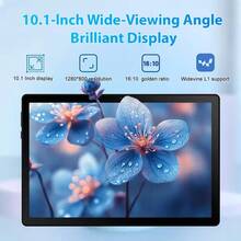 Qetupa 10.1-Inch Android 15 Tablet PC, 4GB RAM + 128GB ROM, HD (1280x800) IPS Touchscreen, 5MP Front Camera & 13MP Rear Camera, 6000mAh Battery, Widevine L1 Certified, No SMI Support, No Adapter Included, Bluetooth, WiFi, Suitable For Adults/Elderly - Black - View 2