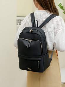 Waterproof Large Capacity Backpack, Fashionable & Versatile - Black - View 6