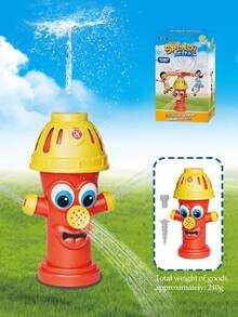 Juego de rociador de agua en forma de hidrante de bomberos para niños, rociador de jardín alimentado por presión de agua sin batería, juego de béisbol, regalo, con algunos accesorios incluidos al azar - Multicolor - Ver 9