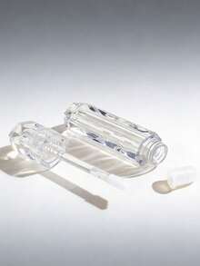 1支唇彩可填充瓶，菱形透明唇釉管，化妆品包装，容量2.5毫升 - 無色 - 查看 5